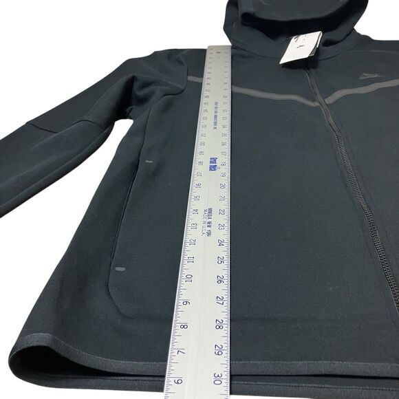 Nike Hoodie Mens XXL-TALL Black Full Zip Tech Fleece Sport Activewear CU4489-010 - Picture 3 of 13